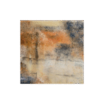 Abstract canvas wall art with earthy sunset tones, ideal for creating a warm and grounded atmosphere in contemporary spaces