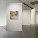 Abstract art poster with sunset warmth, adding bold contrast for to an art gallery wall